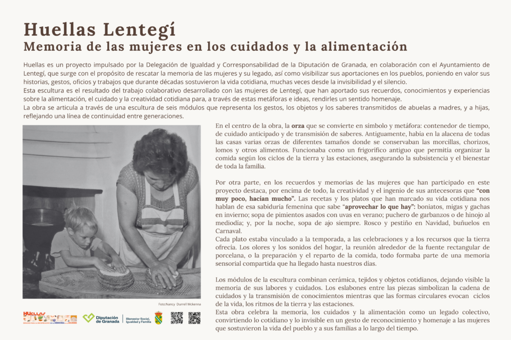 panel Huellas Lentegi - Igualdad en Granada